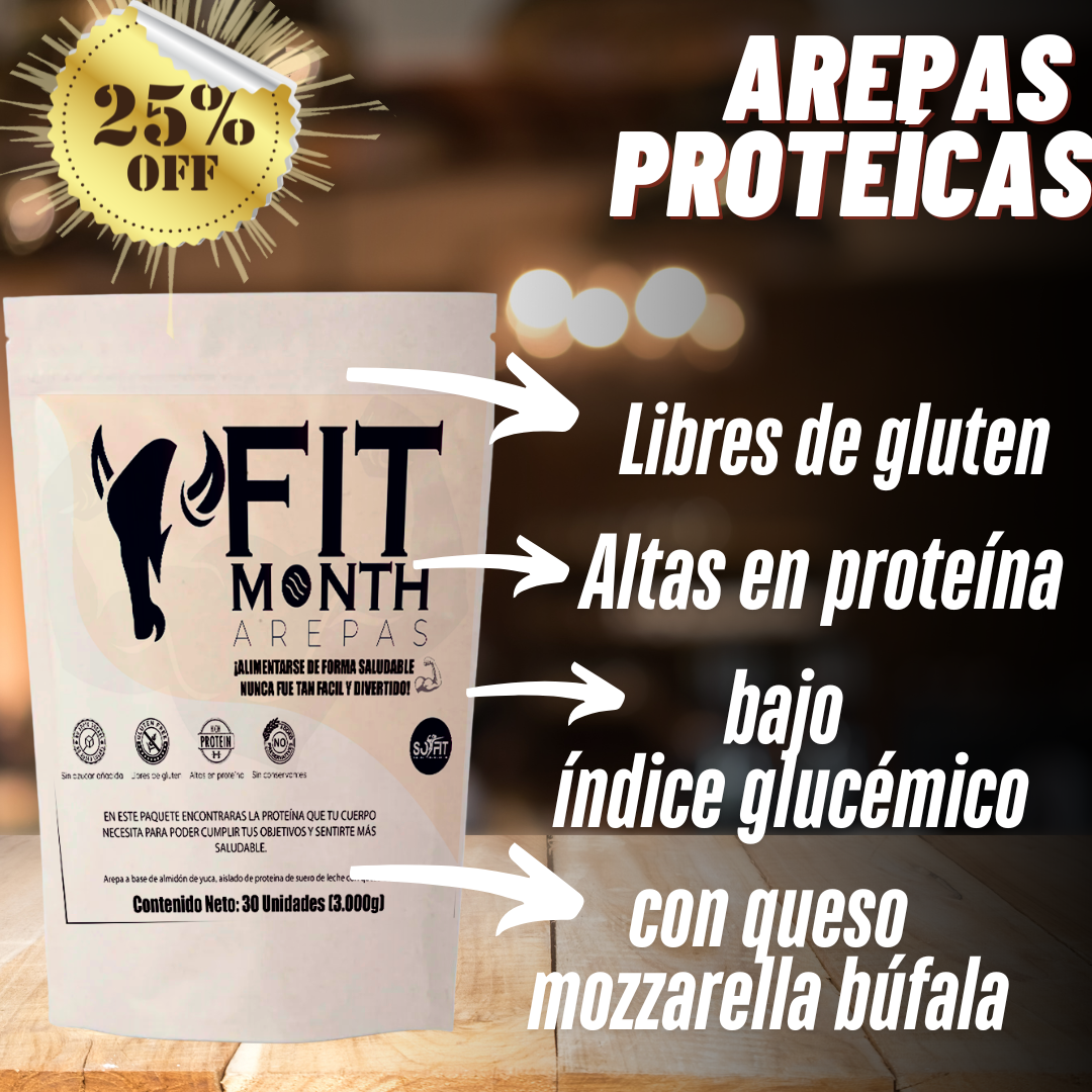 AREPAS FIT MONTH X 30 UNIDADES