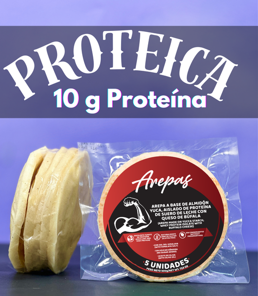 🫓Arepas🫓 10 g Proteína X unidad, Rellenas Con Queso Mozarella Bufala🧀