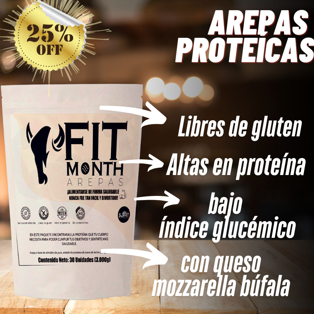 🫓AREPAS FIT MONTH X 30 UNIDADES 🫓