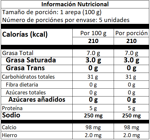 AREPAS ALMIDON DE YUCA CON QUESO MOZARELLA DE BUFALA - somosfit