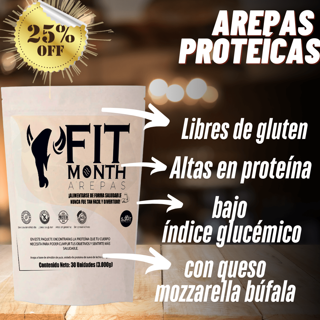 AREPAS FIT MONTH X 30 UNIDADES - somosfit