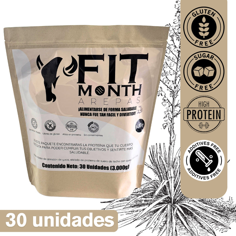 AREPAS FIT MONTH X 30 UNIDADES - somosfit