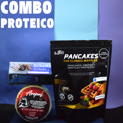 COMBO PROTEICO 💥 🫓Arepas + alfajores🍫 +Pancakes 🥞