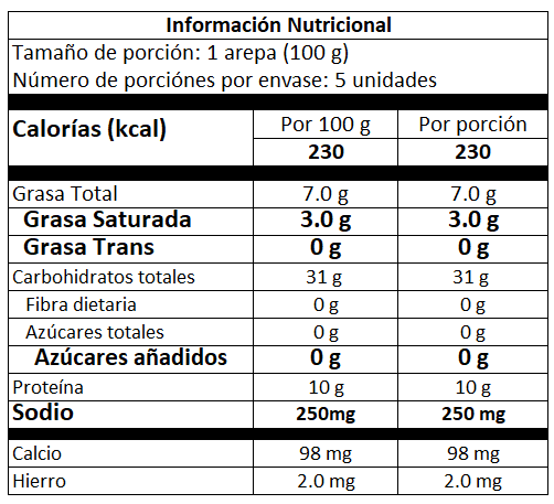 🫓Arepas🫓 10 g Proteína X unidad, Rellenas Con Queso Mozarella Bufala🧀