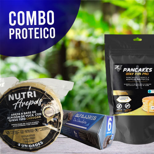 Combo proteico 💥 Nutriarepas🫓 + alfajores🍫 + premezcla 🥞